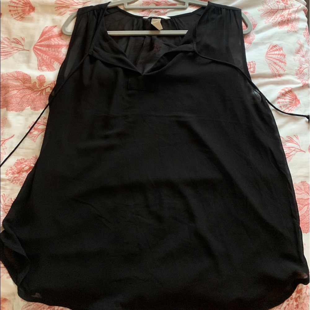 H & M Sheer Black blouse